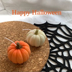 ハロウィンキャンドル☆かぼちゃ2色セット 1枚目の画像