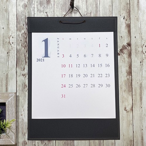 23シンプルカレンダー 壁紙ラッピングa3 ブラック カレンダー F Create 通販 Creema クリーマ ハンドメイド 手作り クラフト作品の販売サイト