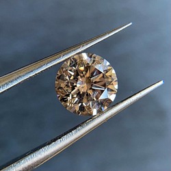 特選ダイヤモンドルース 2.104ct＊ファンシーライトブラウン＊SI-2 指輪・リング Mei JEWELRY 通販｜Creema(クリーマ)