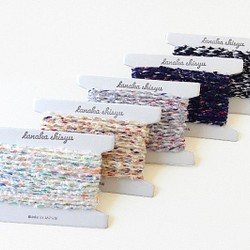 【iroami】コットンシャワー 綿 コード テープ ヤーン 組紐 編み紐 ラッピング アクセサリー 日本製 1枚目の画像