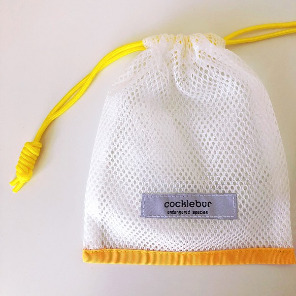 pouch-B W《 yellow 黄 最大59%OFFクーポン ポーチ 国内外の人気集結！ 》中身が透けてかわいい巾着