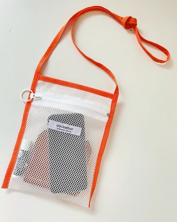 bag-A/W  《【orange】》夏にピッタリ　メッシュのサコッシュ 1枚目の画像