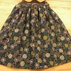 日本製ネル生地ギャザースカート 1枚目の画像