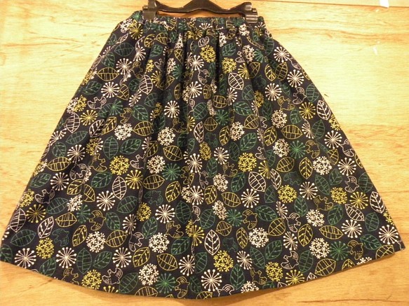 日本製ネル生地ギャザースカート 1枚目の画像