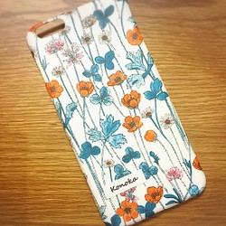 可以輸入所有iPhone型號/與智能手機兼容的各種名稱♡自由約瑟芬的花園/橙色封面 第1張的照片
