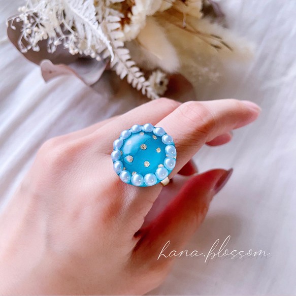 glass 価格 round dolphin sea メーカー直送 pearl gold ring
