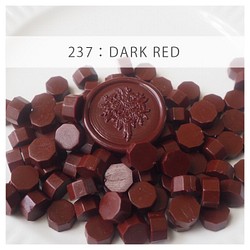 237：DARK RED シーリングワックス ピル レッド系【単色35g：約100粒】 1枚目の画像