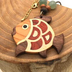 木象嵌 金魚のペンダント 1枚目の画像