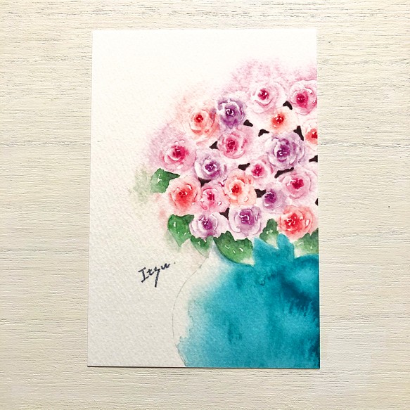 3枚セット Rose Ii 水彩画イラストポストカード バラ ばら 薔薇 花 イラスト Marron125 通販 Creema クリーマ ハンドメイド 手作り クラフト作品の販売サイト