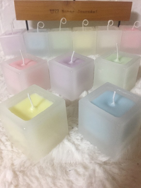 キュートなパステル6色カラーのソイキャンドル キャンドル キャンドルホルダー Haku Candle 通販 Creema クリーマ ハンドメイド 手作り クラフト作品の販売サイト