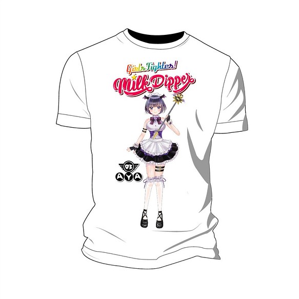 Milk Dipperr ミルクディッパー Tシャツ 半袖  メンズ レディース アニメ【AYA】 1枚目の画像