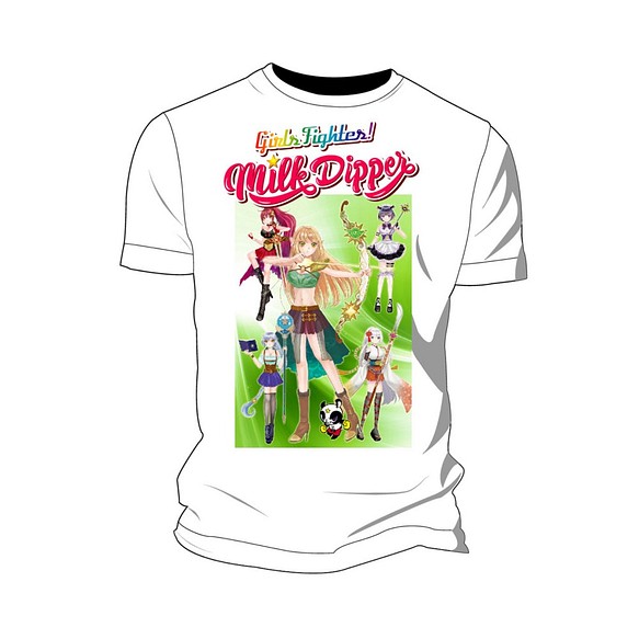 Milk Dipperr ミルクディッパー Tシャツ 半袖  メンズ レディース アニメ【Hitomi】 1枚目の画像