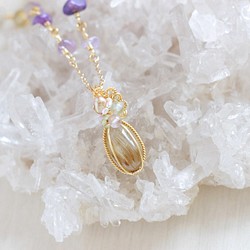 Rutilelated-quartz necklace 第1張的照片