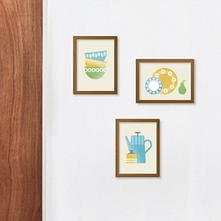 北欧食器シリーズ　ミニポスター3枚セット 1枚目の画像
