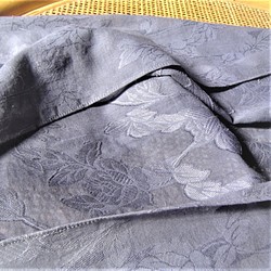遠州綿ジャカード織りカットボイル　邪気を払うログウッド染めストール　 35cm×141ｃｍｃｍ 1枚目の画像
