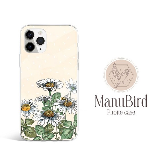 ほぼ全機種対応 花 デイジー 黄色 かわいい おしゃれ スマホケース A10６ スマホケース カバー Manubird 通販 Creema クリーマ ハンドメイド 手作り クラフト作品の販売サイト