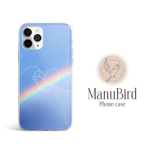 ほぼ全機種対応 虹 にじ 青空 空 ハート かわいい おしゃれ スマホケース A194 スマホケース カバー Manubird 通販 Creema クリーマ ハンドメイド 手作り クラフト作品の販売サイト