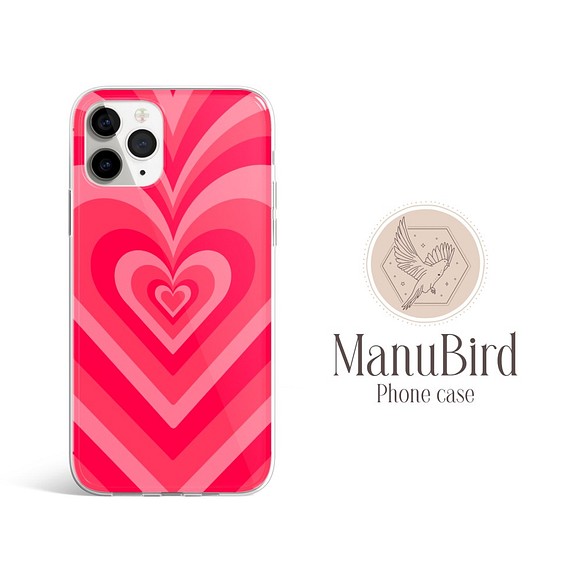 ほぼ全機種対応 ハート ピンク かわいい おしゃれ スマホケース 87 スマホケース カバー Manubird 通販 Creema クリーマ ハンドメイド 手作り クラフト作品の販売サイト