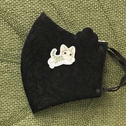 ペトラ【PETRA】マスクチャーム　磁石マスクチャーム　猫ちゃんチャーム　マグネットチャーム 1枚目の画像