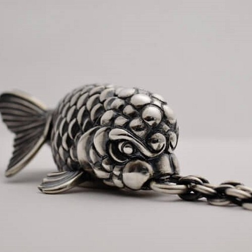 金魚の王様 らんちゅう ぺダント King Of Kingyo Ranchu Vita ネックレス ペンダント Dada Silver Works 通販 Creema クリーマ ハンドメイド 手作り クラフト作品の販売サイト