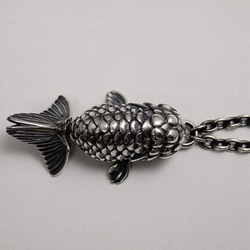 金魚の王様 らんちゅう ぺダント King Of Kingyo Ranchu Vita ネックレス ペンダント Dada Silver Works 通販 Creema クリーマ ハンドメイド 手作り クラフト作品の販売サイト