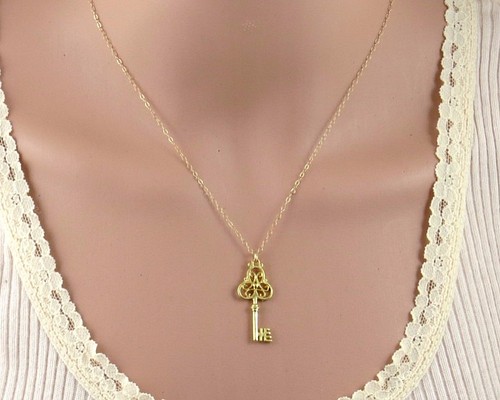 Key necklace | 鍵ネックレス｜キーネックレス｜ゴールド