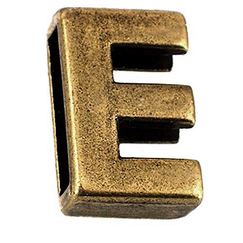 ピンバッジ アルファベット「Ｅ」アンティーク真鍮色 ピンズ 大文字 ブロック体 ブロンズ色 ピンバッチ 1枚目の画像