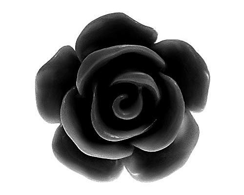 ピンバッジ 黒色 ブラック バラの花 ばら ローズ 薔薇 ピンズ