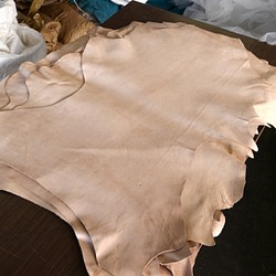 ヌメシープ クラスト  フルベジ - Veg Sheep Crust - 羊革 天然皮革 Leather 植物タンニン鞣 1枚目の画像