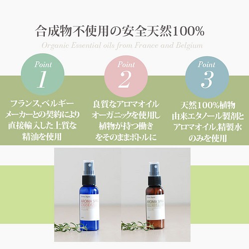 花粉症対策アロマスプレー30ml 2本 マスクスプレー 天然100 アロマオイル ご希望の方へ成分分析シート送付 その他インテリア雑貨 Aroma Japan アロマ専門店 通販 Creema クリーマ ハンドメイド 手作り クラフト作品の販売サイト