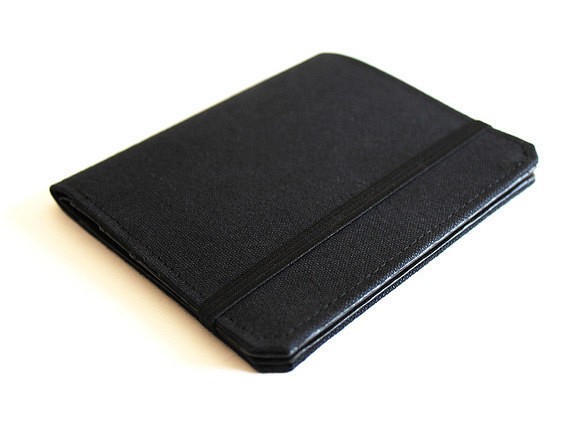 「わけあり値下げ品」 テニュイス 薄い小型財布 帆布×タイベック素材 1枚目の画像
