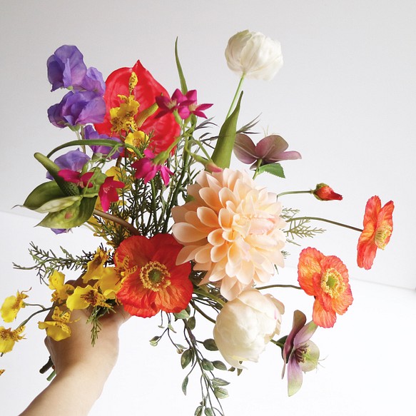 colorful bouquet -カラフル ブーケ- 造花 結婚式 前撮り 1枚目の画像