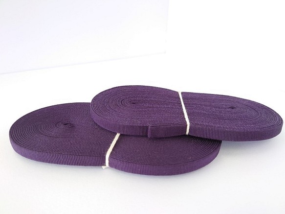 真田紐　古代紫　9㎜　巾着紐　袋真田　和雑貨用　紐　 1枚目の画像