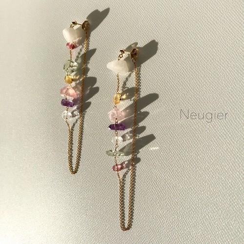 真鍮ｱｰﾄ「ささぶね」ﾋﾟｱｽ No.5272 ピアス（その他） opszoukei 通販