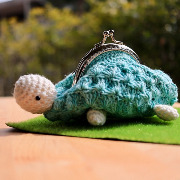 [定做] Turtle&#39;s Gamaguchi Mini Pouch Turtle 第1張的照片
