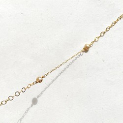 金箔淡水真珠のネックレスとブレスレット 1枚目の画像