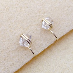 [14kgf] Herkimer diamond earrings 1枚目の画像