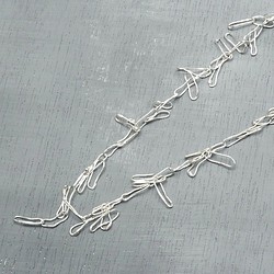 "line" simple silver necklace 第1張的照片