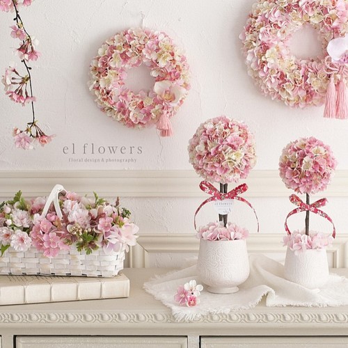満開の桜リース 20㎝ フラワー・リース el flowers エルフラワーズ 