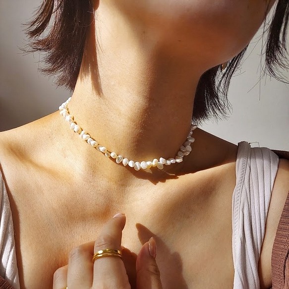 freshwater pearl necklace RN026 1枚目の画像