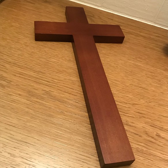 キリスト木製 十字架 壁掛け式
