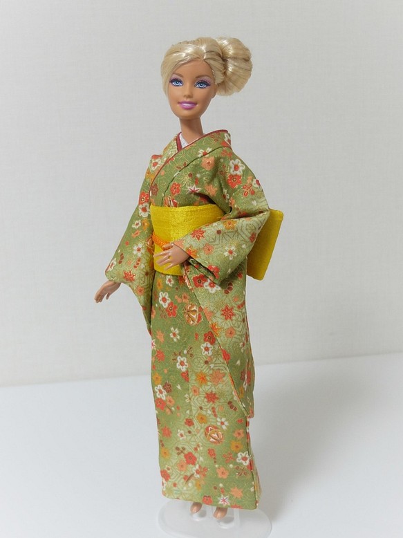 SALE】バービー人形 着物 緑色 手作り barbie kimono green handmade その他人形 メイトカロ  通販｜Creema(クリーマ)