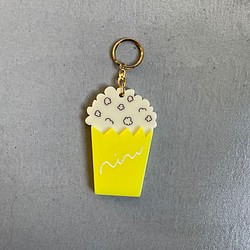 ○ popcorn key chain ○ Yellow 1枚目の画像
