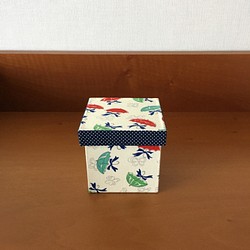 キューブ型ボックス（蓋有り） 1枚目の画像