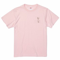 シカ ワンポイントベビーピンクTシャツ Tシャツ pine tuka ピネチュカ
