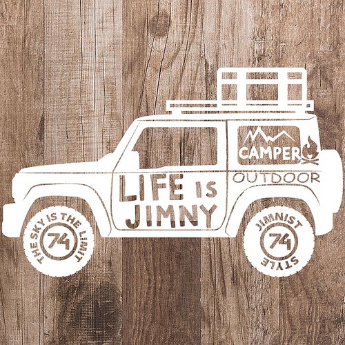 ジムニー Jb74 Life Is Jimny カッティングステッカー シール ステッカー Manworks 通販 Creema クリーマ ハンドメイド 手作り クラフト作品の販売サイト