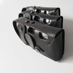 フィルムカメラ 写ルンです 専用 革 ケース レザー ファッションアイテムとして楽しめる フォトスタンド付き 1枚目の画像