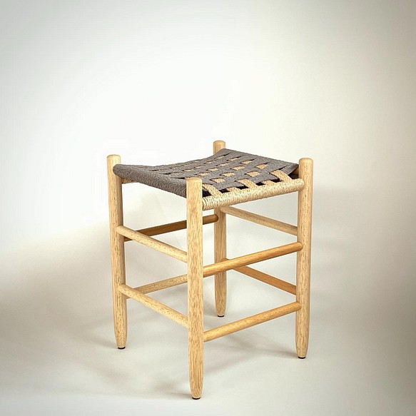 ペーパーコードスツール 小 木製スツール stool オットマン ナチュナル