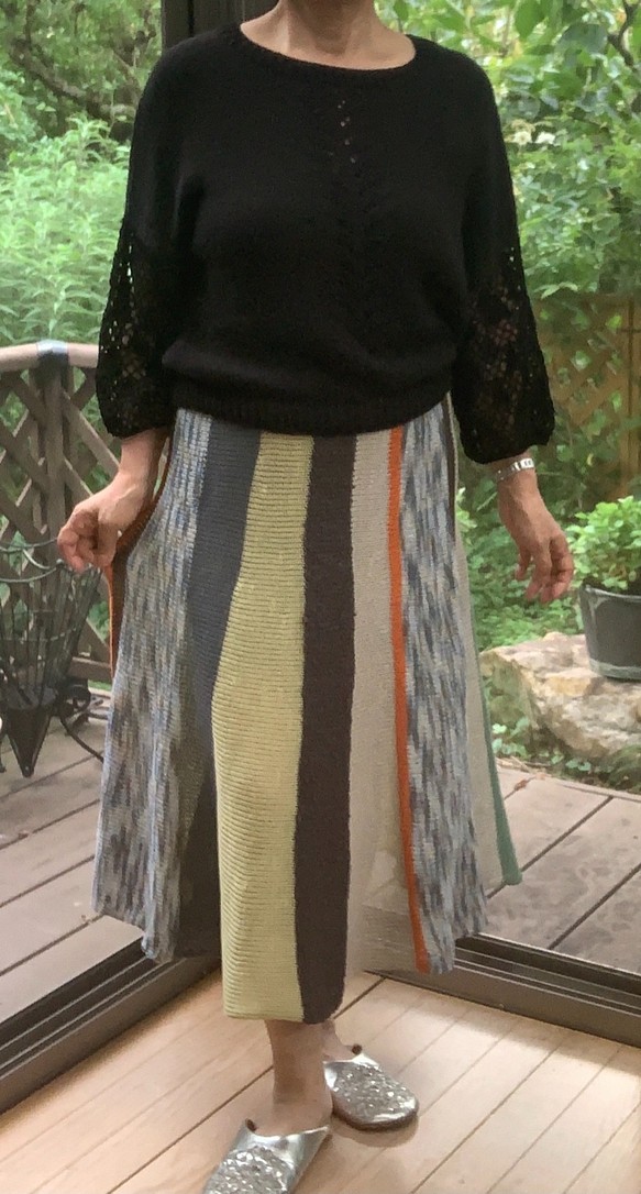(Sale)ニットのフレアースカート 1枚目の画像