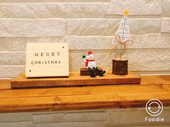 クリスマス☆木のオブジェ 1枚目の画像